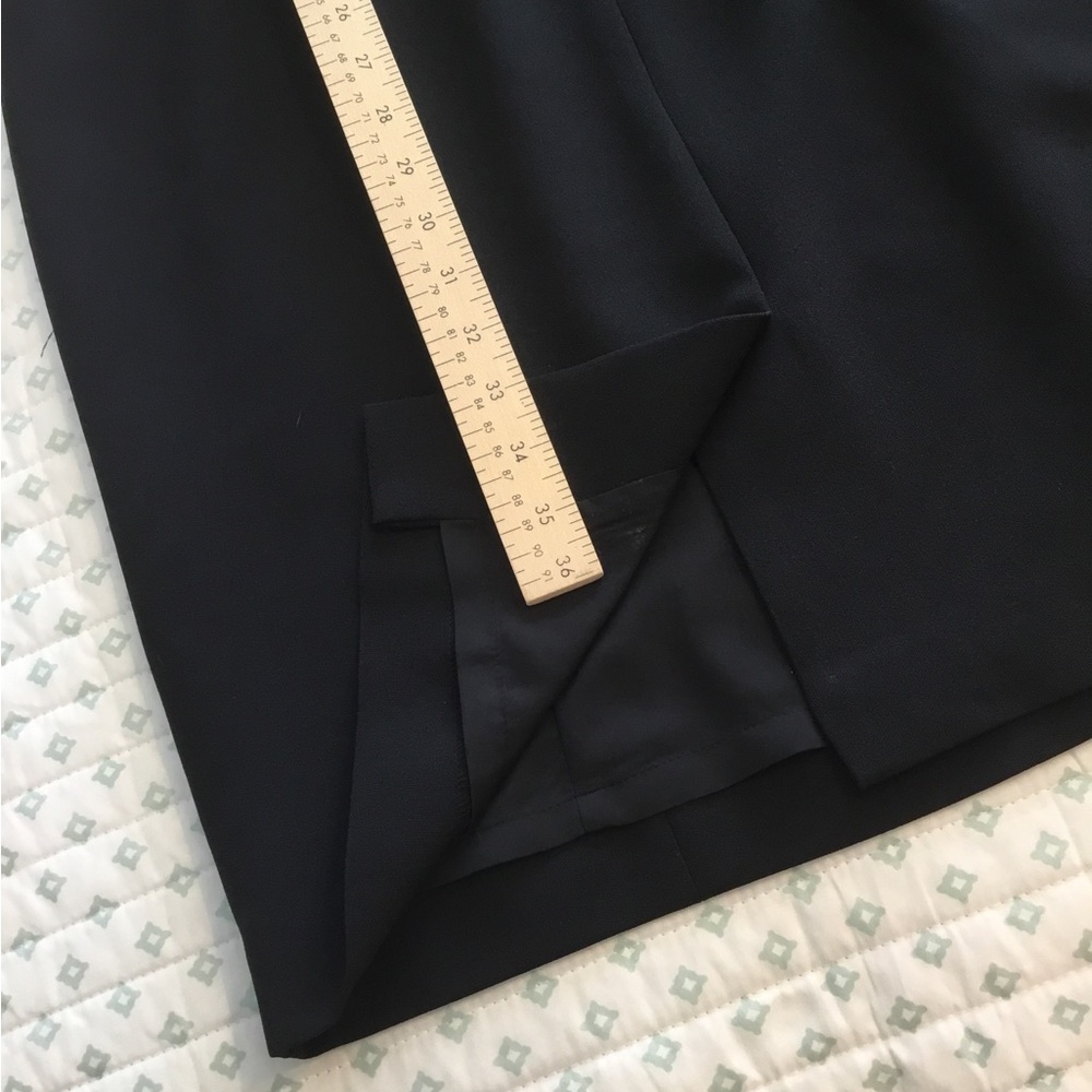 Kasper Royal BlueBlack color block dress size 8 NWT NEW 40” long Sleeveless - Picture 9 of 10